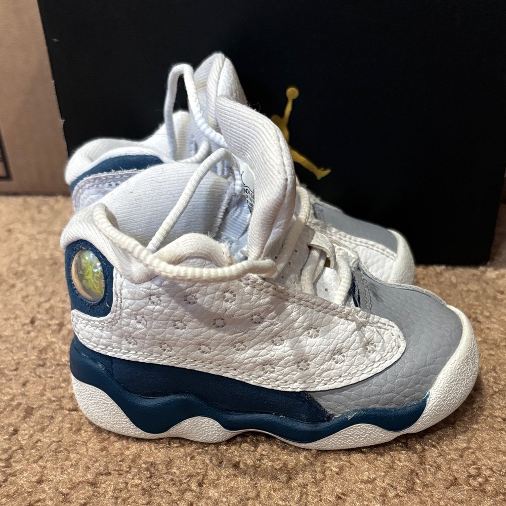Jordan Kids White and Gray Sneakers